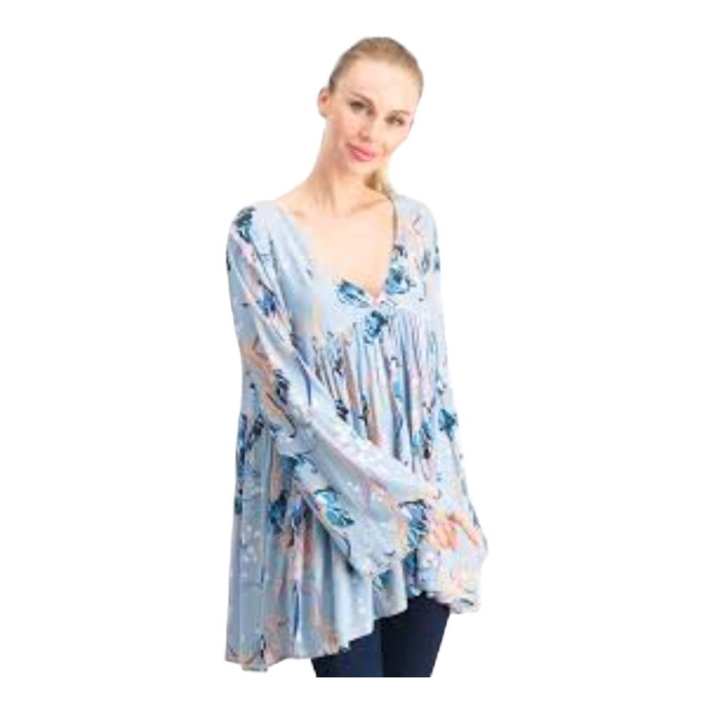 Free People floral tunic size small